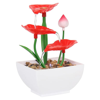 Mini Zen Desktop Fountain - LED Waterfall for Office Desk, Feng Shui Decor & Meditation Relaxation    Home Decor Supply | Online Retail | ShoreShopper.com