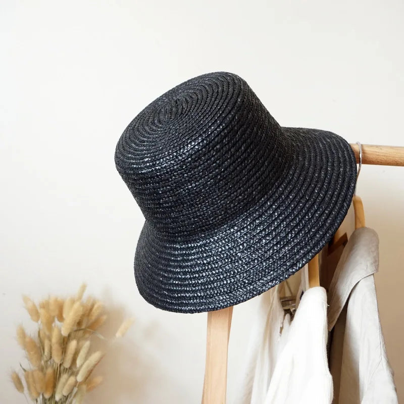 head-wear  summer hat  pearl straw hat lady hat Straw Bucket Hat Blonde coffee  beach hat  harder straw hat    Your Coastal Marketplace | Shoreshopper.com