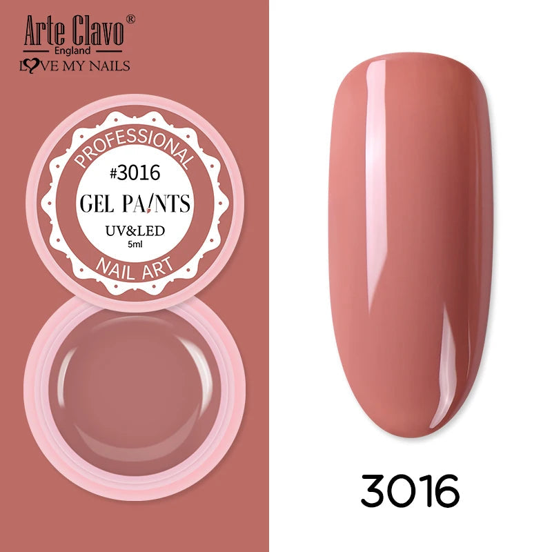 Arte Clavo Painting Gel 72 Colors 5ml Professional Nail Paint Color Gel Polish For Nail Art UV Gel Lacquer Gel Top Coat Manicure    Home Decor Supply | Online Retail | ShoreShopper.com
