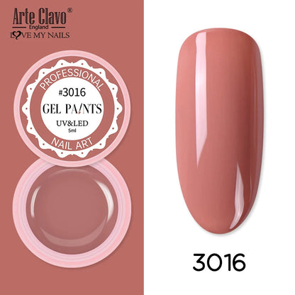 Arte Clavo Painting Gel 72 Colors 5ml Professional Nail Paint Color Gel Polish For Nail Art UV Gel Lacquer Gel Top Coat Manicure    Home Decor Supply | Online Retail | ShoreShopper.com