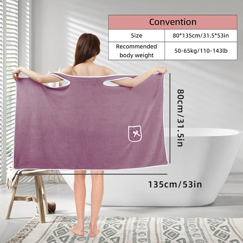  Women's Wearable Towel Skirt - Fast Drying Bath Robe Wrap for Beach, Spa, Shower & Gym | Multi-Purpose Bath Towel and Cover Up    Your Coastal Marketplace | Shoreshopper.com