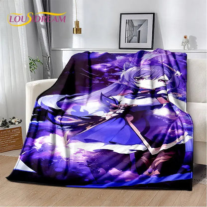 Genshin Impact Cartoon Game Soft Plush Blanket,Flannel Blanket Throw Blanket for Living Room Bedroom Bed Sofa Picnic Cover Kids    Your Coastal Marketplace | Shoreshopper.com