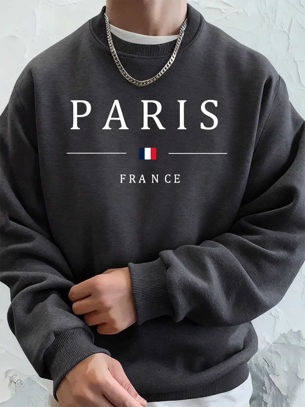 Paris France Flag Printing Men'S Hoodies Autumn Oversize Sweatshirt Hip Hop Crewneck Fleece Warm Streetwear Street Men Clothes    Home Decor Supply | Online Retail | ShoreShopper.com