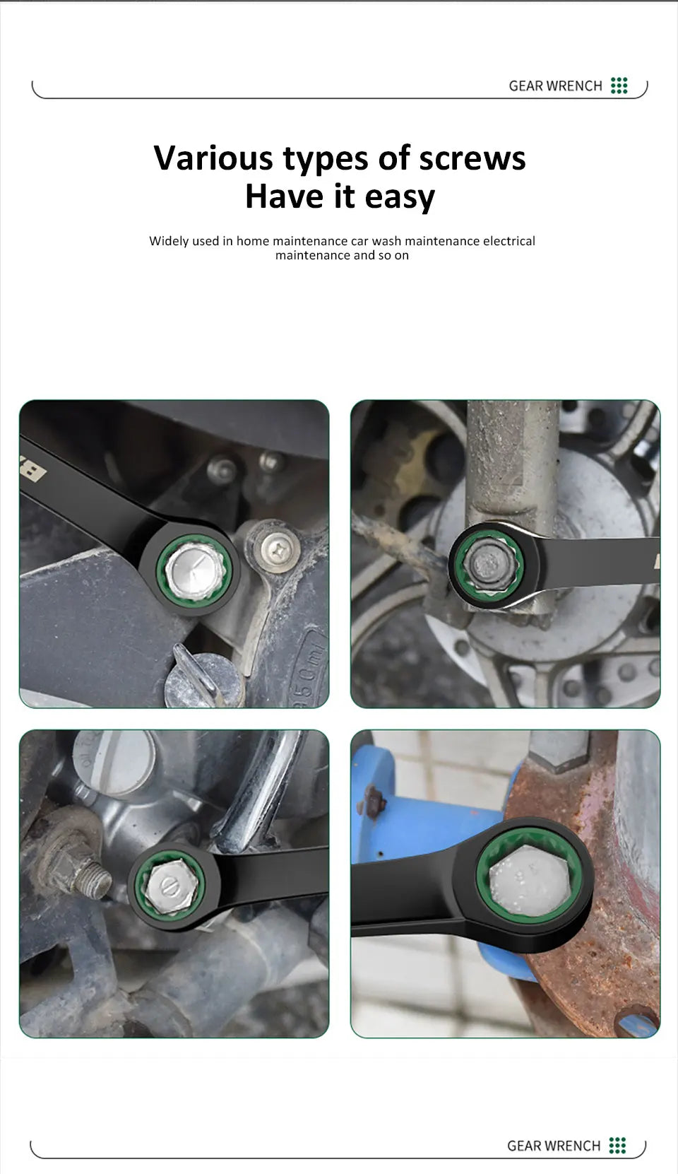 Dual-Purpose Wrench Fast Plum Blossom Ratchet Wrench Industrial Grade 72 Tooth Labor-Saving, Fast and Durable Dual-use Wrench    Home Decor Supply | Online Retail | ShoreShopper.com