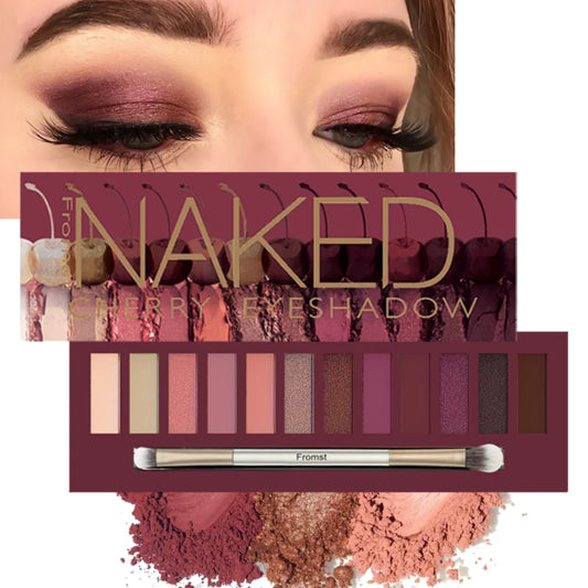 12 Colors Eyeshadow Palette Long Lasting Easy Makeup Brown Eyeshadow Palette Pink Eyeshadow Palette - ShoreCo.Shop