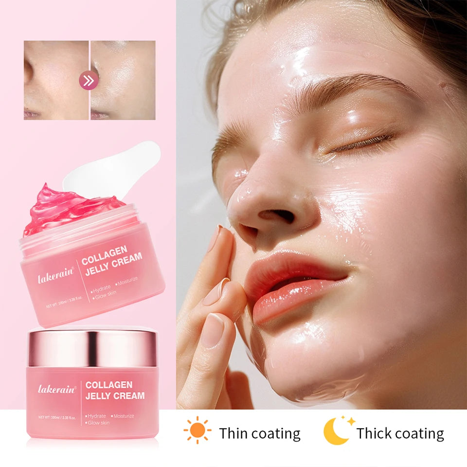 Anti Aging Collagen Face Cream 100ml Niacinamide Moisturizer Hydrating Gel For Tightening Soothing Firmness Skincare - ShoreCo.Shop
