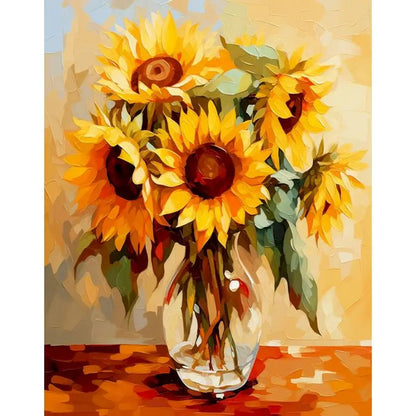 GATYZTORY Paint By Number yellow Flower Landscape Oil Painting On Canvas Floral Handmade Modern Diy Unique Gift    Home Decor Supply | Online Retail | ShoreShopper.com