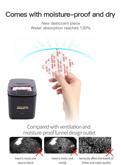 Automatic Aquarium Fish Tank Feeder Timing/Wifi Wireless Smart Phone App Intelligent Speaker Voice Remote Control Fish Feeding - ShoreCo.Shop