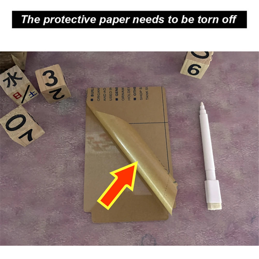 Transparent Luminous LED Night Lights USB Luminous Acrylic Night Light Erasable Write Message Board Calendar Desktop Ornaments - ShoreCo.Shop