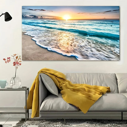 Beach Sunset Wall Art Posters Large Landscape Canvas Painting Print Nordic Wall Decoration Picture For Home Decor    Your Coastal Marketplace | Shoreshopper.com