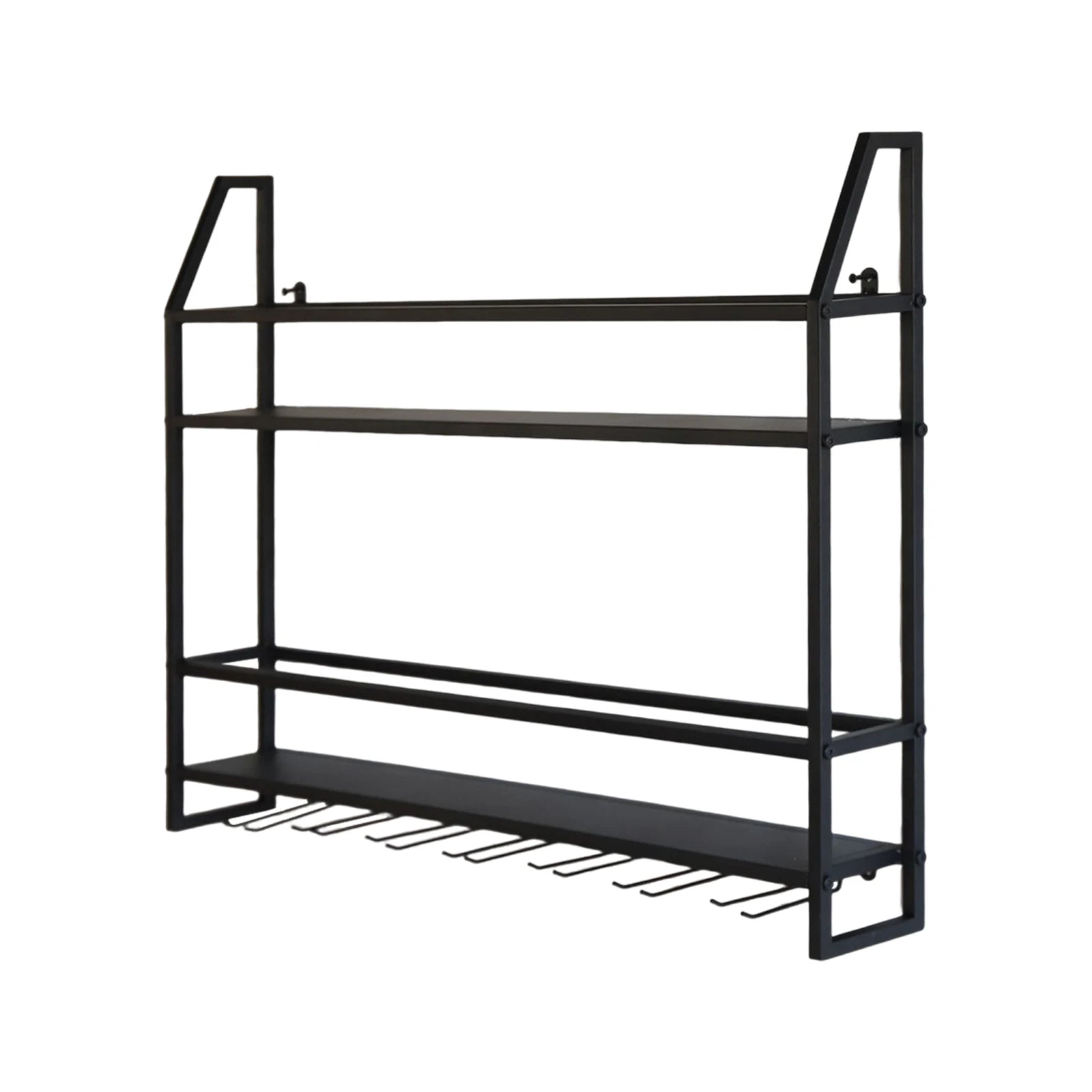 Wall Mounted Iron Wine Rack Bottle Champagne Glass Holder Shelves Bar Home Party Light and Strong Durable Unique Design Decor    Home Decor Supply | Online Retail | ShoreShopper.com