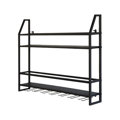 Wall Mounted Iron Wine Rack Bottle Champagne Glass Holder Shelves Bar Home Party Light and Strong Durable Unique Design Decor    Home Decor Supply | Online Retail | ShoreShopper.com