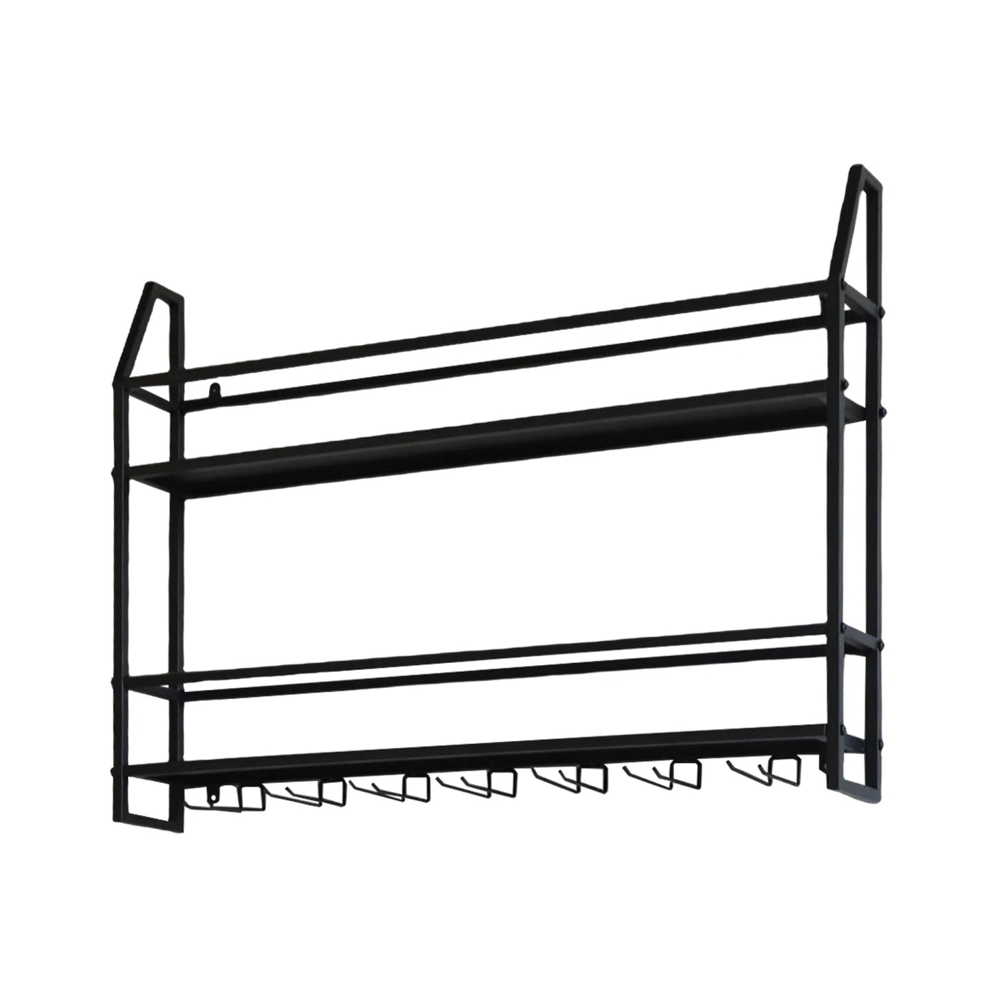 Wall Mounted Iron Wine Rack Bottle Champagne Glass Holder Shelves Bar Home Party Light and Strong Durable Unique Design Decor    Home Decor Supply | Online Retail | ShoreShopper.com