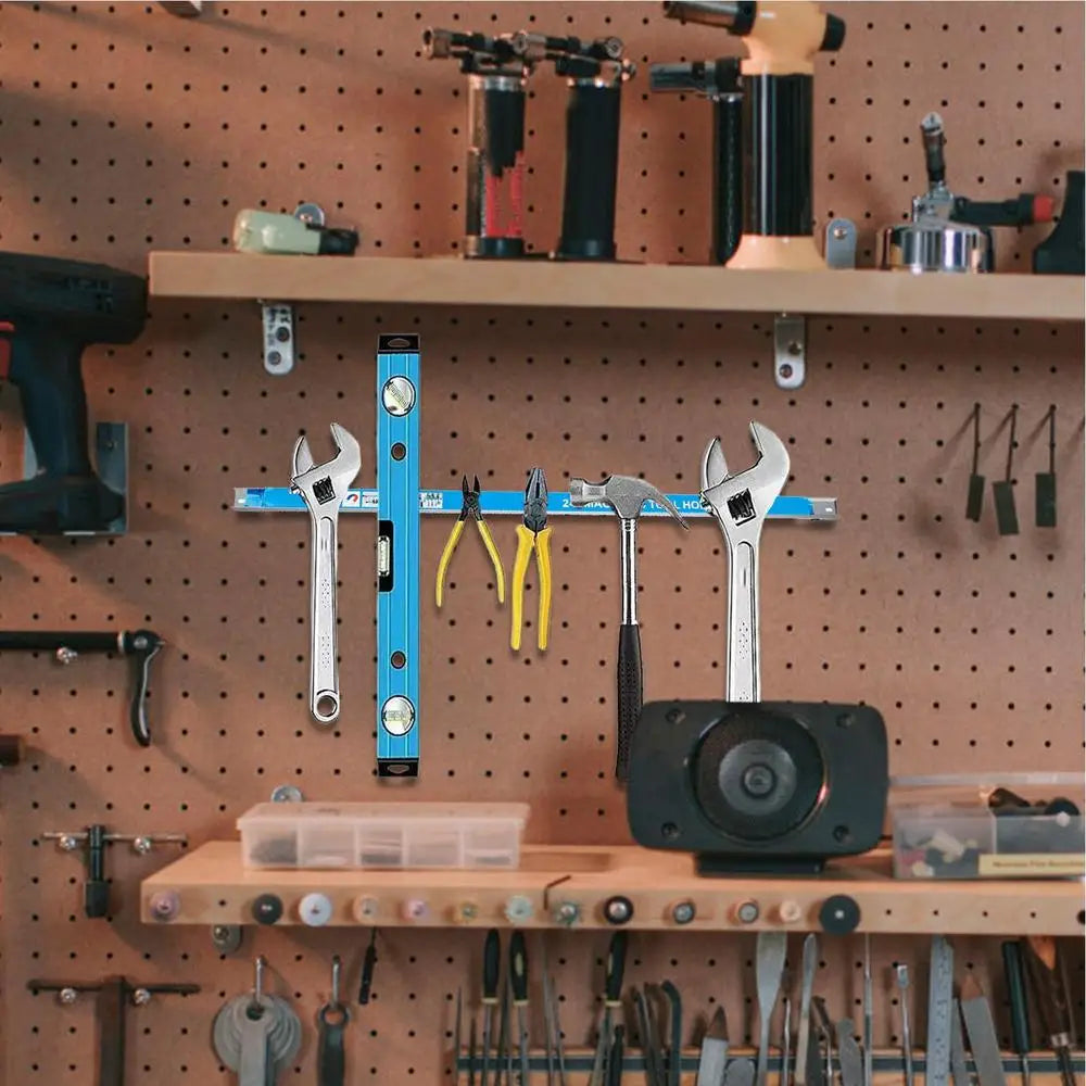 Magnetic Tool Holder Heavy Duty Tool Bar Space Saving Metal Organizer Rack Tool For Workshop Garage Home 8,12,18,20inch    Home Decor Supply | Online Retail | ShoreShopper.com