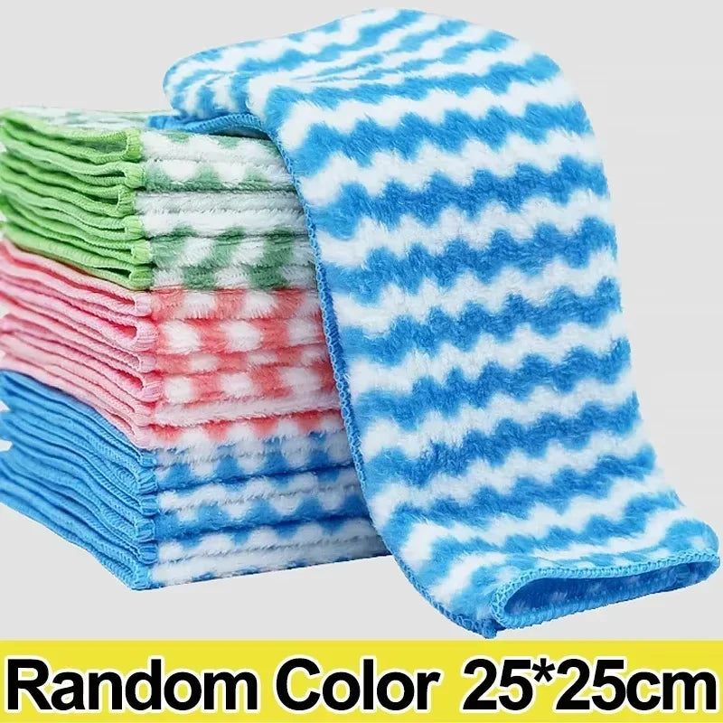 5/10/20pcs Kitchen Towel, Ultra-fine Fiber Light Gray Cleaning Cloth Set, Absorbent, Soft And Stain-removing Cloth    Home Decor Supply | Online Retail | ShoreShopper.com