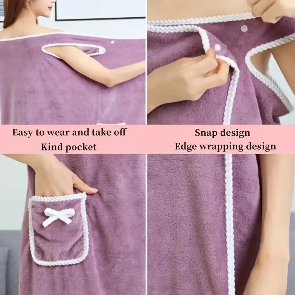  Women's Wearable Towel Skirt - Fast Drying Bath Robe Wrap for Beach, Spa, Shower & Gym | Multi-Purpose Bath Towel and Cover Up    Your Coastal Marketplace | Shoreshopper.com