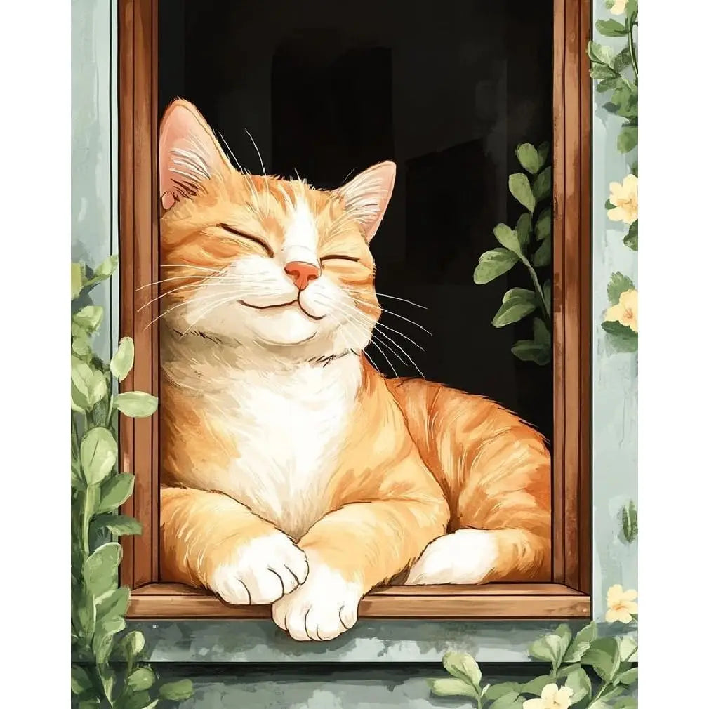 Canrichshop Black Cat Adult Paint by Number,Funny Bathing Cat Adults' Paint-by-Number Kits, Adults Beginners Unframed    Home Decor Supply | Online Retail | ShoreShopper.com
