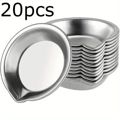 5/10/20pcs Durable Stainless Steel Paint Palette Set,Round Mixing Trays for Artists - Metal Art Supplies for Home and School Use    Home Decor Supply | Online Retail | ShoreShopper.com