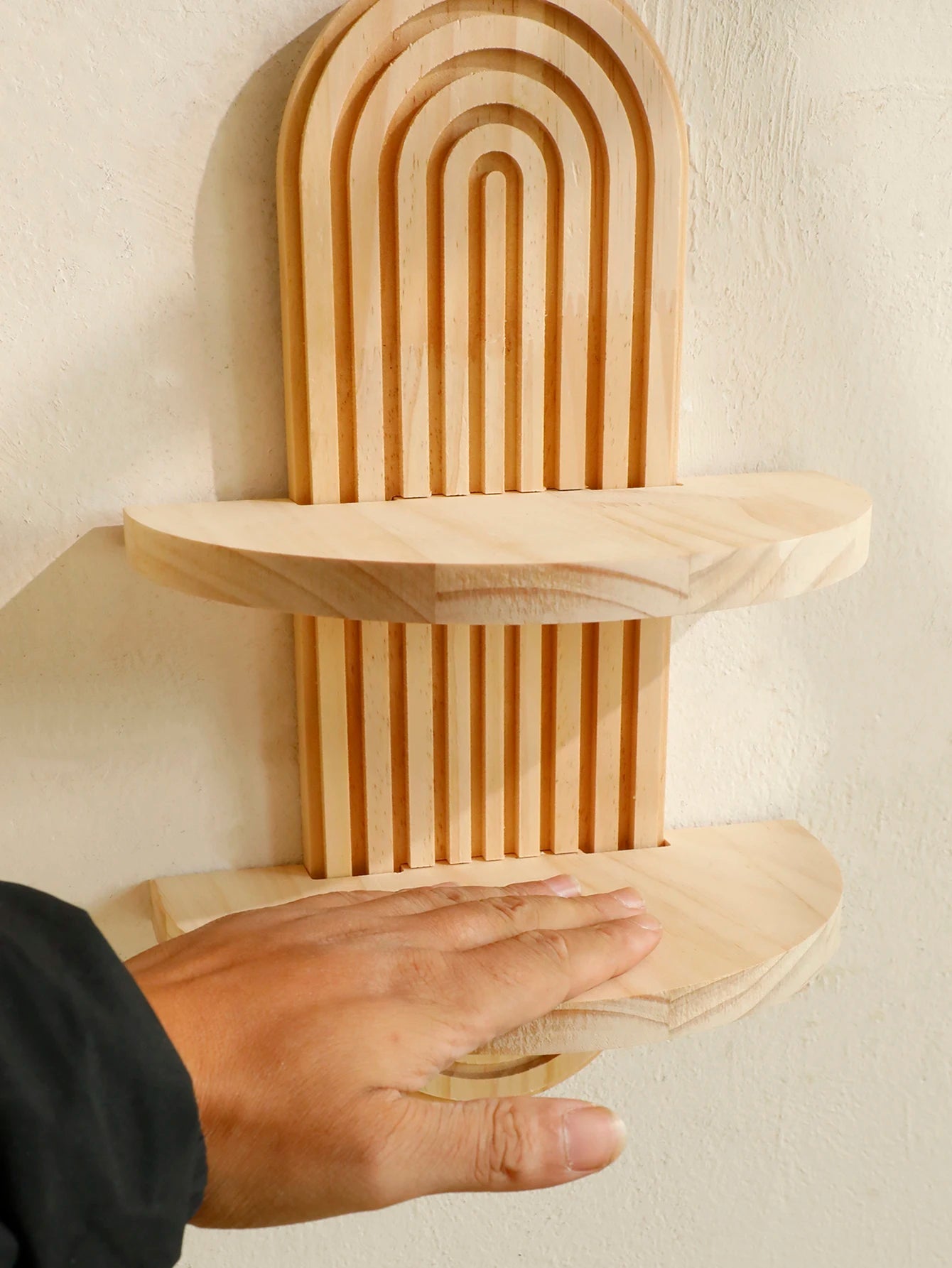 Boho Wooden Shelves for Wall Decorative Book Floating Wall Shelf for Living Room Bathroom Bedroom Classroom Office Nursery Home    Home Decor Supply | Online Retail | ShoreShopper.com