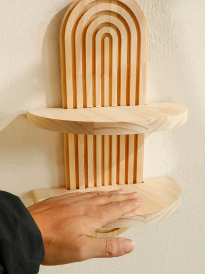 Boho Wooden Shelves for Wall Decorative Book Floating Wall Shelf for Living Room Bathroom Bedroom Classroom Office Nursery Home    Home Decor Supply | Online Retail | ShoreShopper.com