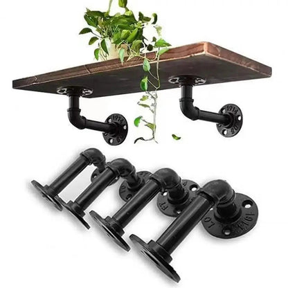 Replacement Heavy Duty Floating Shelf Brackets Black Coated Metal Cast Iron Shelves Brackets Wall Mount Wall Shelf Support    Home Decor Supply | Online Retail | ShoreShopper.com