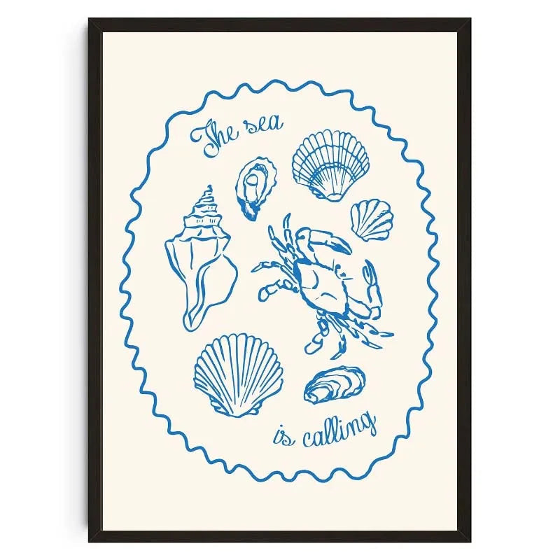 Seashells Meet Me At The Beach Poster Summer Sea Bikini Coastal Quotes Canvas Painting Trendy Wall Art Room Home Decor    Your Coastal Marketplace | Shoreshopper.com