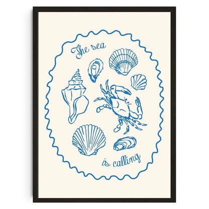 Seashells Meet Me At The Beach Poster Summer Sea Bikini Coastal Quotes Canvas Painting Trendy Wall Art Room Home Decor    Your Coastal Marketplace | Shoreshopper.com