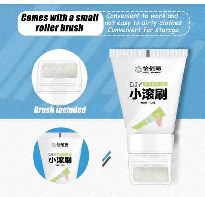 100g White Pink Wall Small Roller Brush Paint Interior Wall Repair Household Wall Graffiti Repair Environmental Protection Paint    Home Decor Supply | Online Retail | ShoreShopper.com