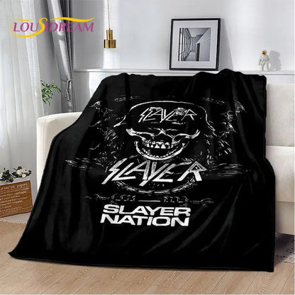 Slayer Heavy Metal Band Soft Plush Blanket,Flannel Blanket Throw Blanket for Living Room Bedroom Bed Sofa Picnic Cover Warm Kids    Your Coastal Marketplace | Shoreshopper.com