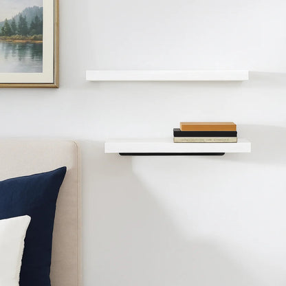 Solid Wood Solid Wooden Floating Shelves Wall Mounted Storage Rack Wall Mounted Bookshelf Floating Design Book Shelf    Home Decor Supply | Online Retail | ShoreShopper.com