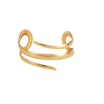 European and American Thick Bracelet and Ring Jewelry Set for Women Gold Color Geometric Line Bracelet Ring Combination Set Gift    Home Decor Supply | Online Retail | ShoreShopper.com