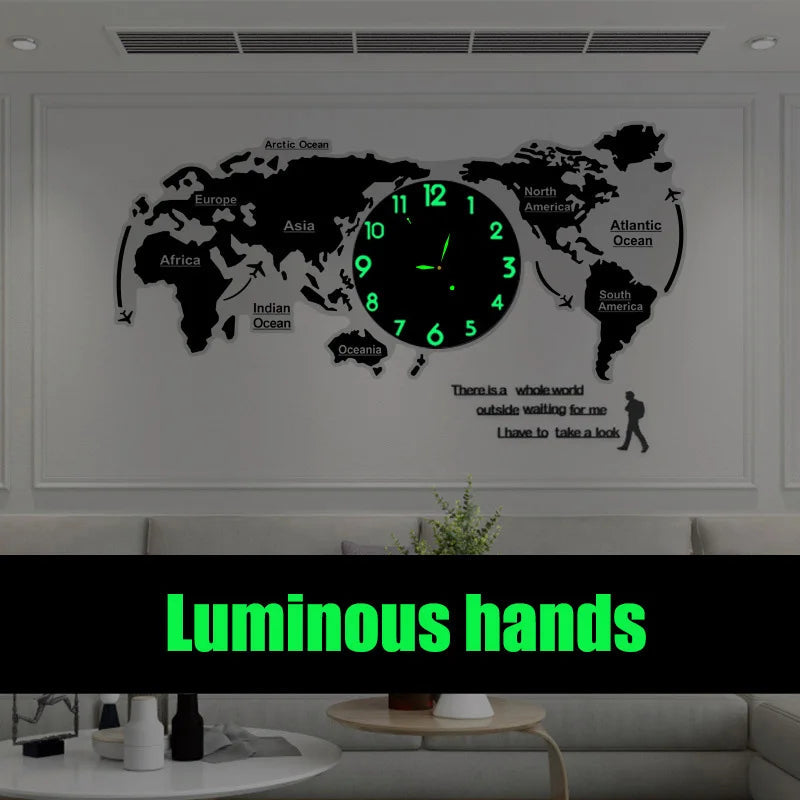New Hot Unique Acrylic Wall Clock 3D DIY Large Wall Hanging Clock with Stickers Home Decorations    Home Decor Supply | Online Retail | ShoreShopper.com