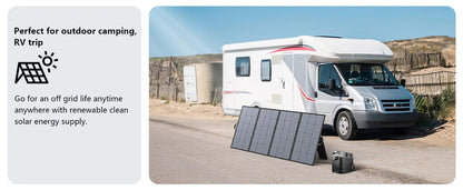 MHPOWOS 400W Portable Solar Panel, Lightweight Foldable Solar Panels with an Adjustable Kickstand, IP67 Waterproof Solar Charger    Home Decor Supply | Online Retail | ShoreShopper.com