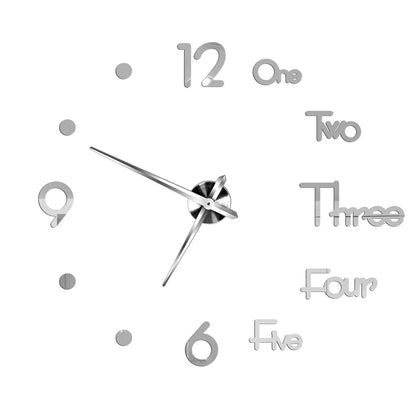 Large Wall Clock Quartz Needle 3D DIY 27" 37" or 47" Wall Clock    Home Decor Supply | Online Retail | ShoreShopper.com