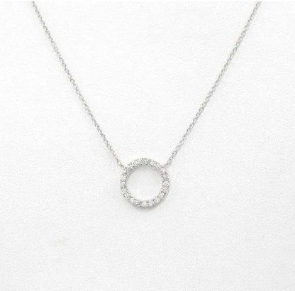 Fashion Trend Elegant Jewelry Simple Crystal Circle Pendant Necklace Golden Color Unquie Women Necklace Party Gift Wholesale    Home Decor Supply | Online Retail | ShoreShopper.com