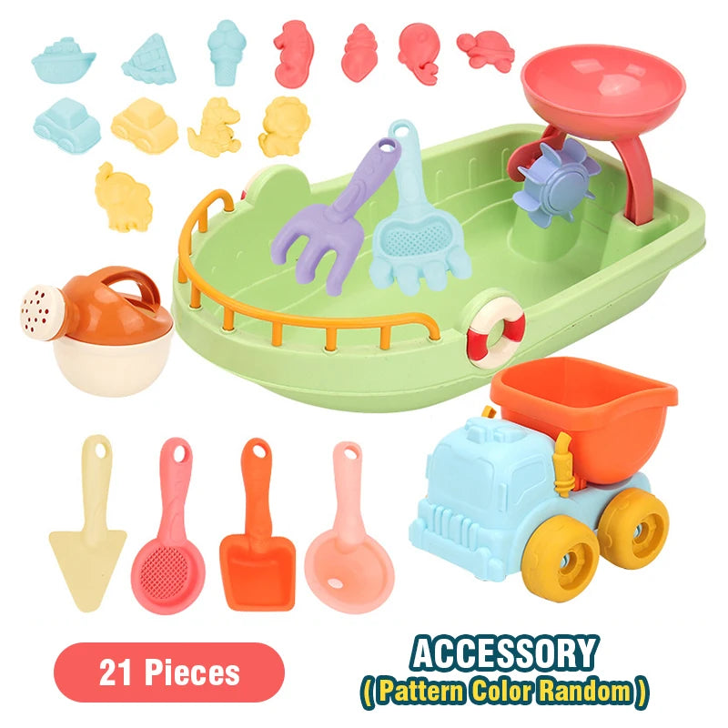 Beach Toys for Kids Sand Toys 31pieces Set Sand Bucket Shovel Rake Toys for Beach Sea Animal Molds Travel Sandbox Toys for Toddl    Your Coastal Marketplace | Shoreshopper.com