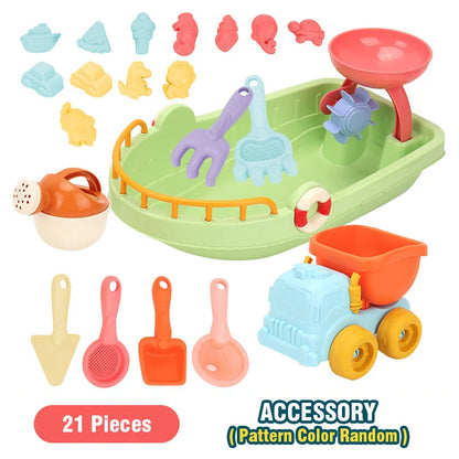 Beach Toys for Kids Sand Toys 31pieces Set Sand Bucket Shovel Rake Toys for Beach Sea Animal Molds Travel Sandbox Toys for Toddl    Your Coastal Marketplace | Shoreshopper.com