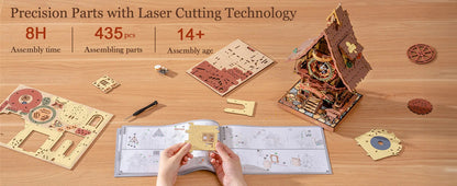 Robotime ROKR Cuckoo Clock Mechanical 3D Wooden Puzzle Christmas Cuckoo Clock Building Kit Holiday DIY Project for Teens Adults    Home Decor Supply | Online Retail | ShoreShopper.com