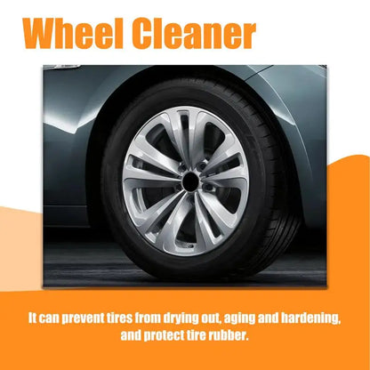 Tire Cleaner and Shine 120ml Mild Tire Protectant for Car Long-Lasting Tire Maintenance Supplies with Cloth for Car Vehicle - ShoreCo.Shop