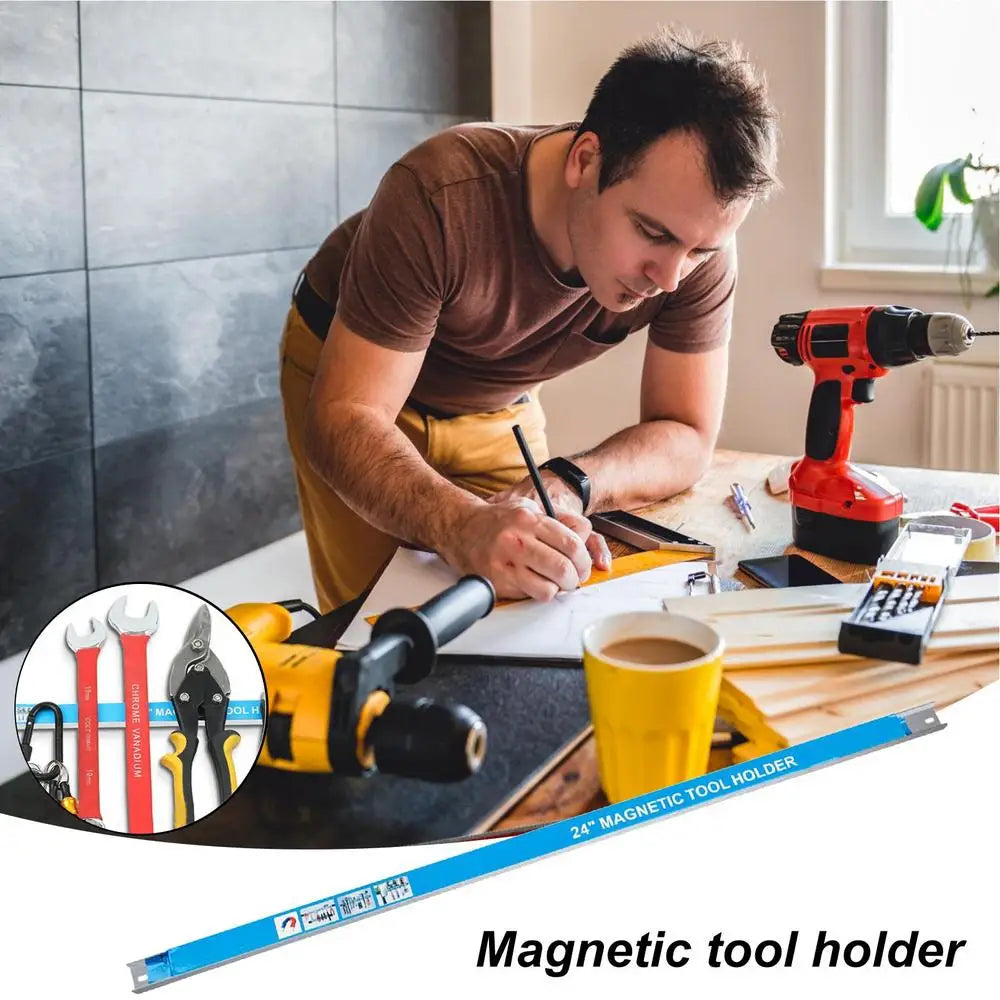 Magnetic Tool Holder Heavy Duty Tool Bar Space Saving Metal Organizer Rack Tool For Workshop Garage Home 8,12,18,20inch    Home Decor Supply | Online Retail | ShoreShopper.com