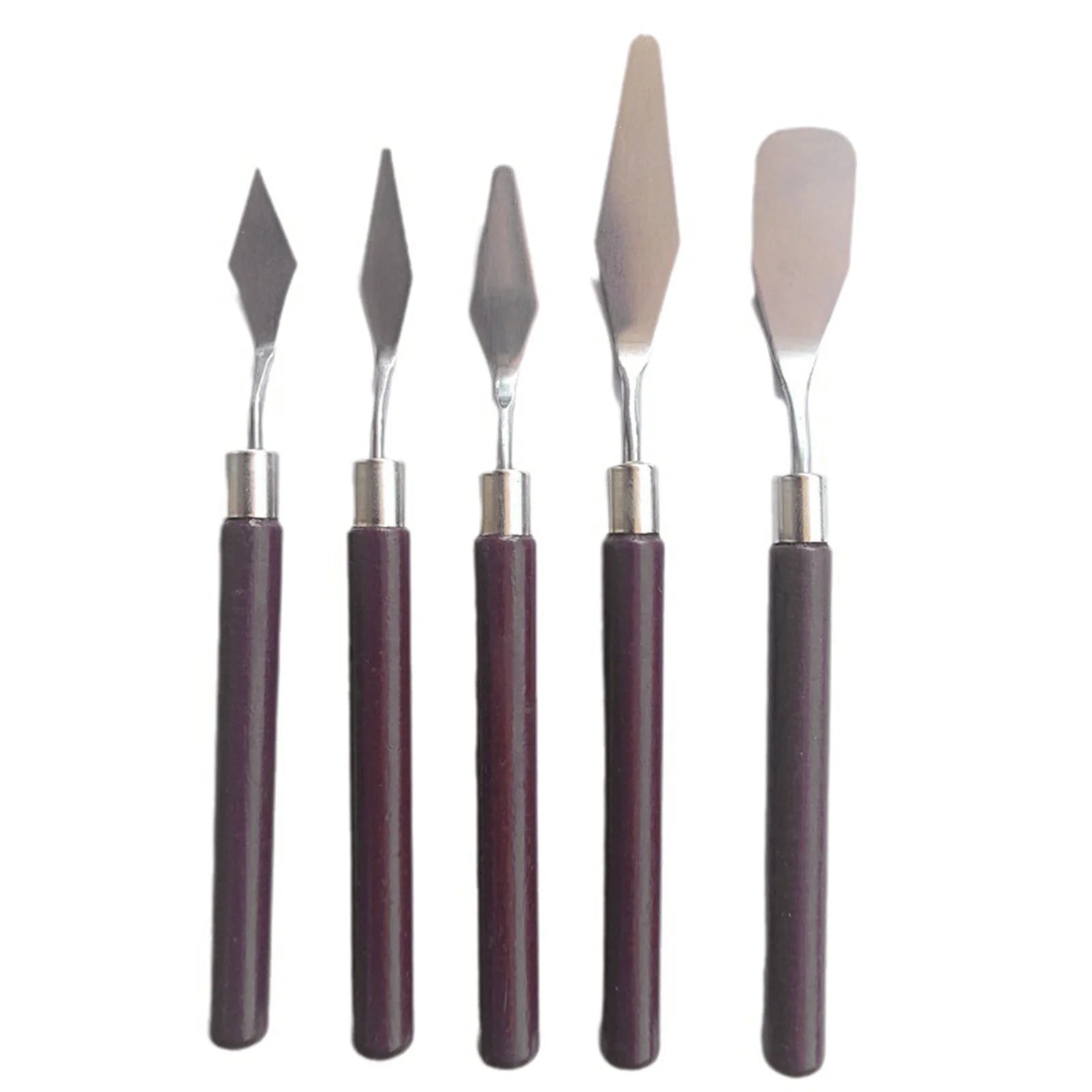 5pcs Art Oil Painting Scraper Paint Scraper Wooden Handle Palette Knife Set for Gouache Oil Painting Learners    Home Decor Supply | Online Retail | ShoreShopper.com