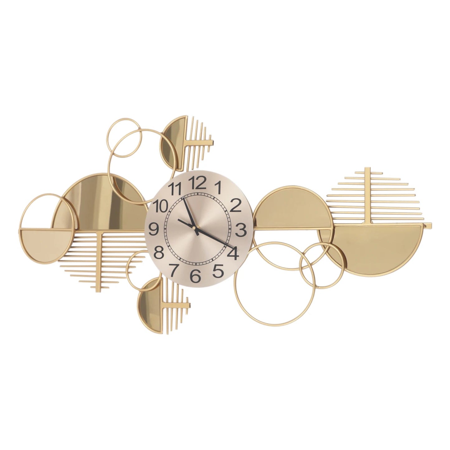 Gold Metal Creative Minimalist Style Decorative Clock    Home Decor Supply | Online Retail | ShoreShopper.com
