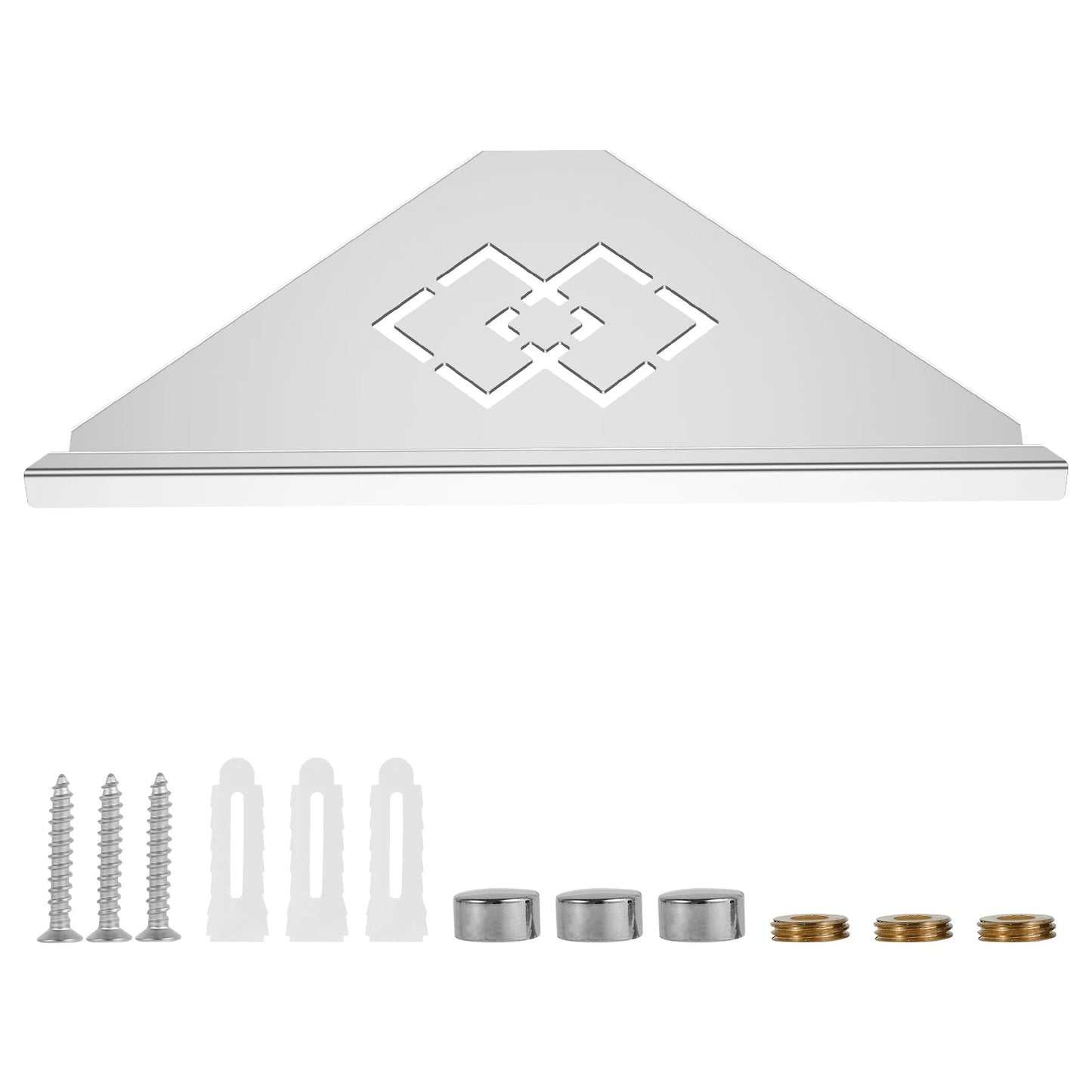 Stainless Steel Bathroom Shelf Shampoo Makeup Shower Storage Shelf Bathroom Wall Mount Corner Organizer Rack    Home Decor Supply | Online Retail | ShoreShopper.com