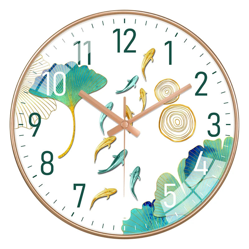 Simple Luxury Quartz Clock Hanging Wall Fish Decoration Modern Style Restaurant Living Room Home Decor Clock 8 10 12 Inche    Home Decor Supply | Online Retail | ShoreShopper.com