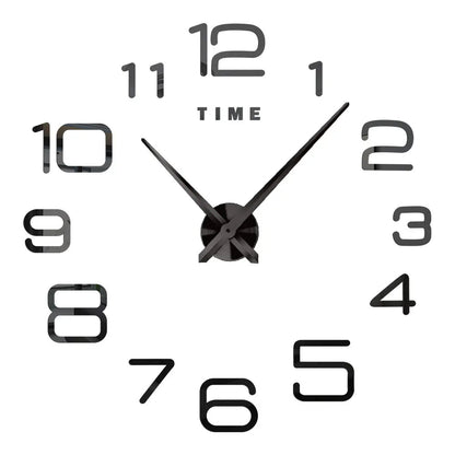Large Wall Clock Quartz Needle 3D DIY 27" 37" or 47" Wall Clock    Home Decor Supply | Online Retail | ShoreShopper.com