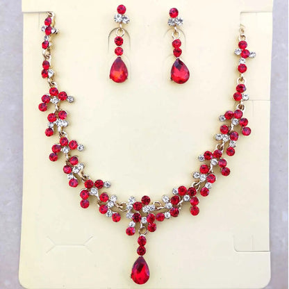 Luxurious Wedding Jewelry Sets for Bridal Bridesmaid Jewelery Drop Earring Necklace Austria Crystal Wholesale Gift    Home Decor Supply | Online Retail | ShoreShopper.com