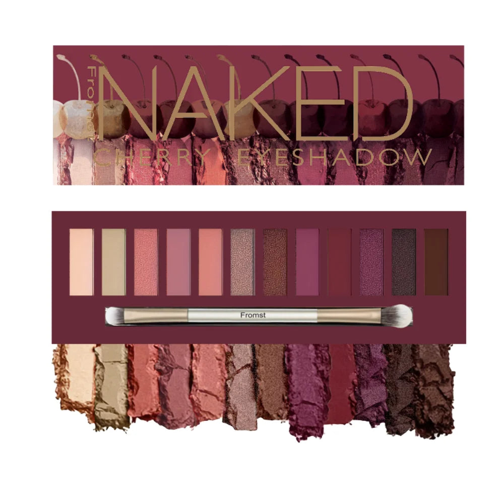 12 Colors Eyeshadow Palette Long Lasting Easy Makeup Brown Eyeshadow Palette Pink Eyeshadow Palette - ShoreCo.Shop
