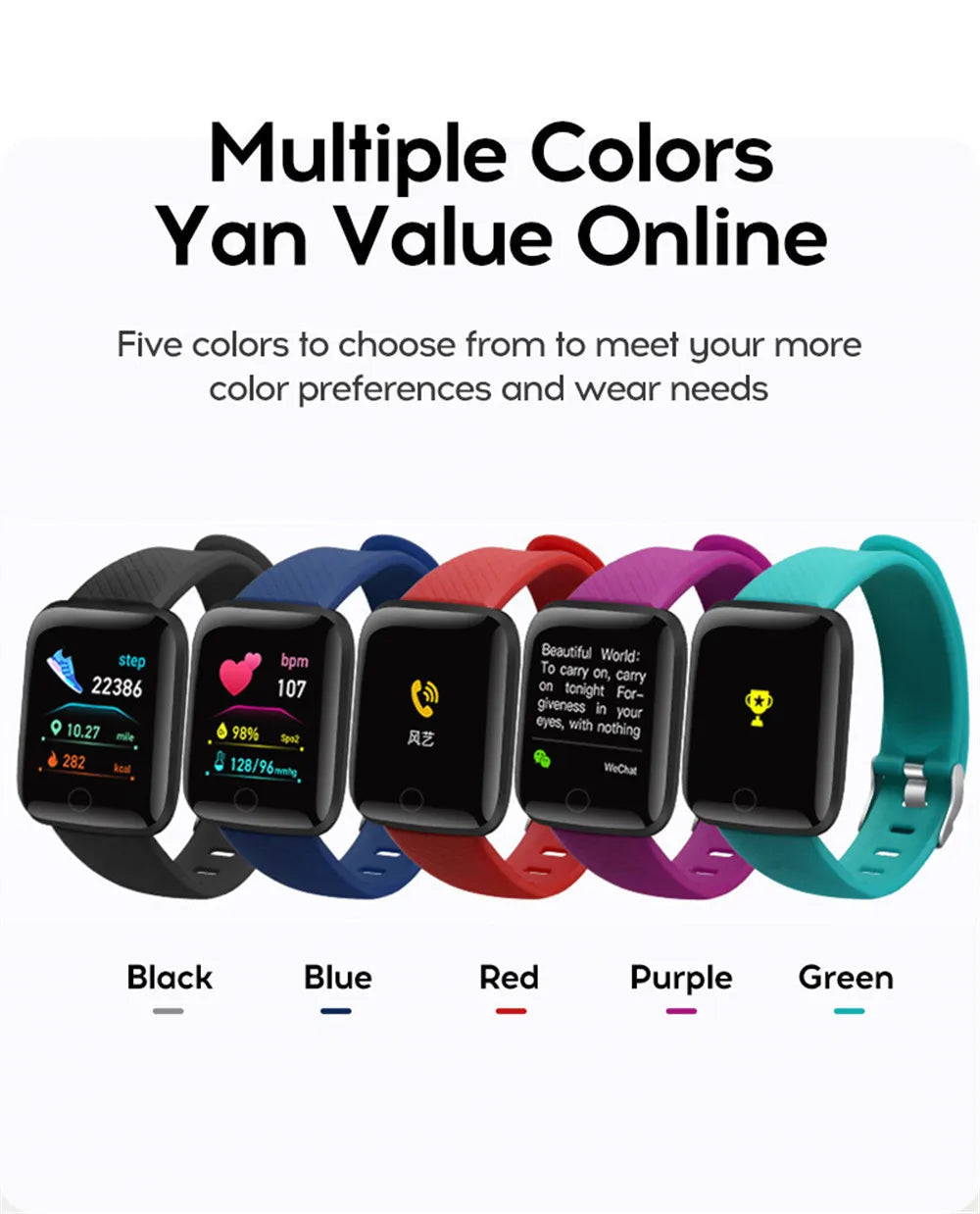 Smartwatch Men Women Wristwatches Smart Watch Message Fitness Monitor Bracelet Birthday Gift Electronic Clock For Android IOS    Home Decor Supply | Online Retail | ShoreShopper.com
