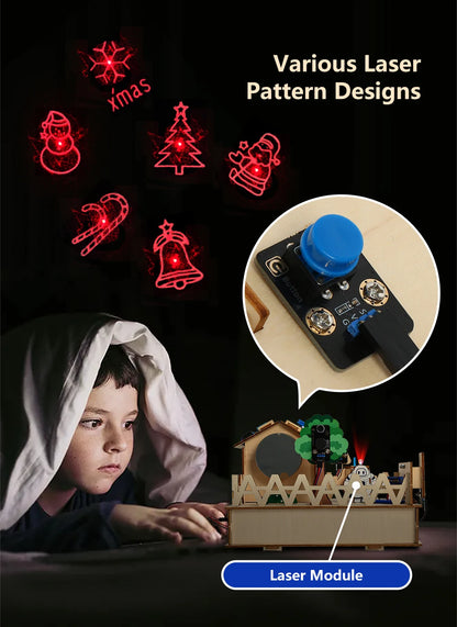 ACEBOTT Smart Home STEM STEAM Starter Kit Wooden House IoT Wifi Blockly Programming for ESP32 Arduino - ShoreCo.Shop