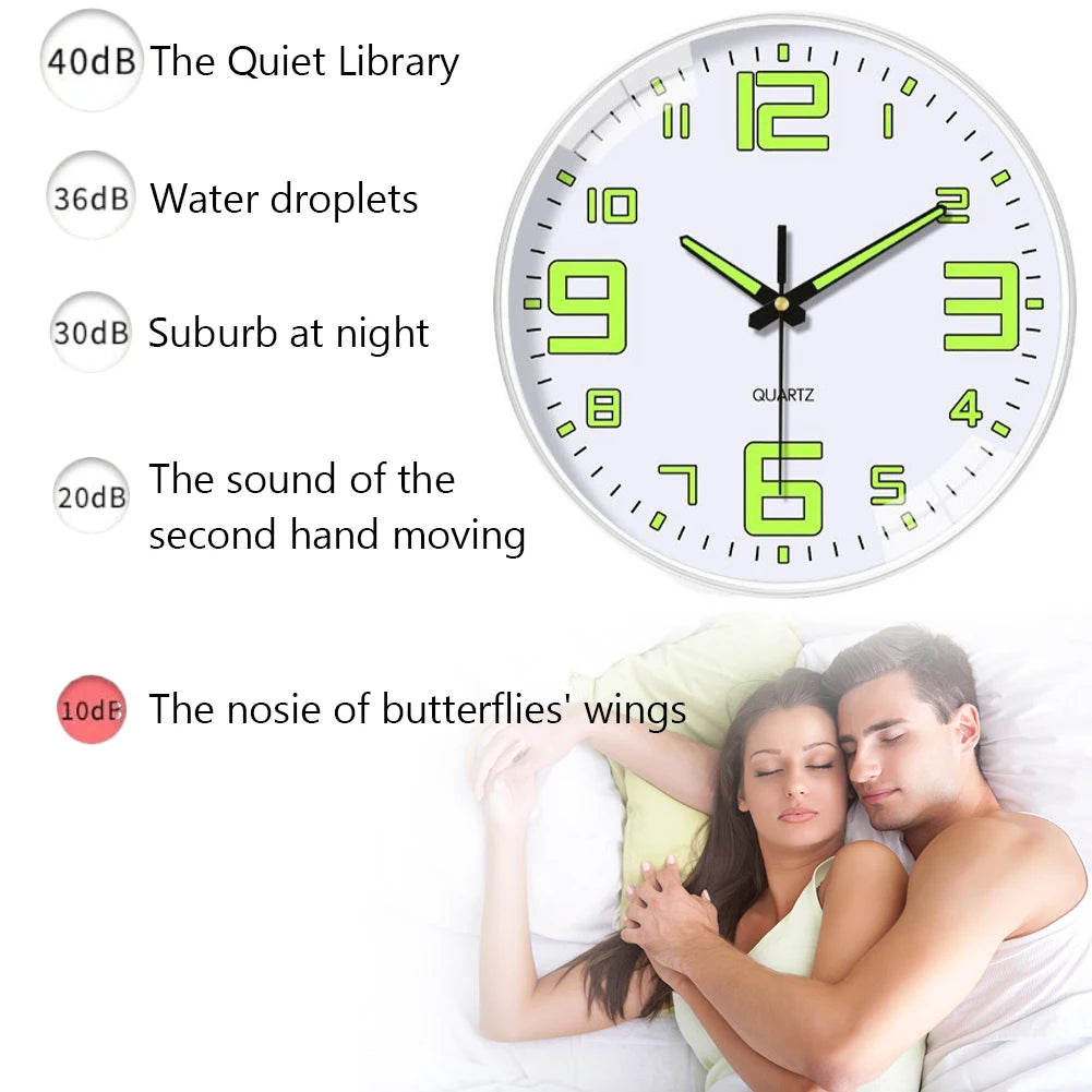 Glow In The Dark Luminous Numbered Round Clock    Home Decor Supply | Online Retail | ShoreShopper.com